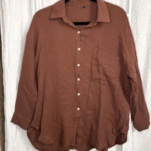 Oversized button up shirt